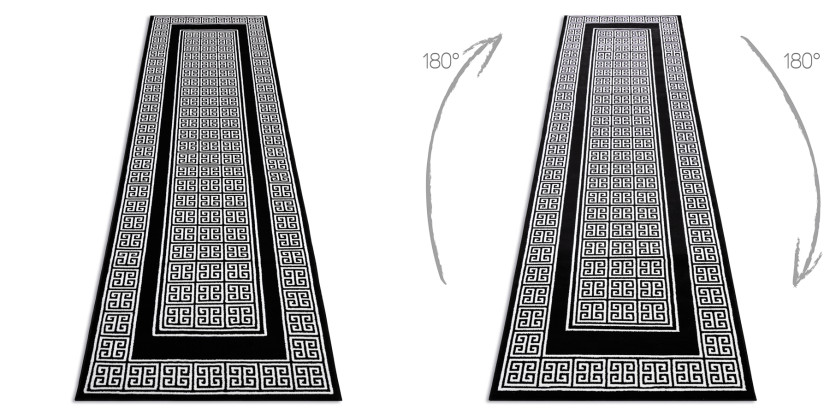 Dywan, Chodnik GLOSS nowoczesny 6776 85 stylowy, ramka, grecki 70x200 cm