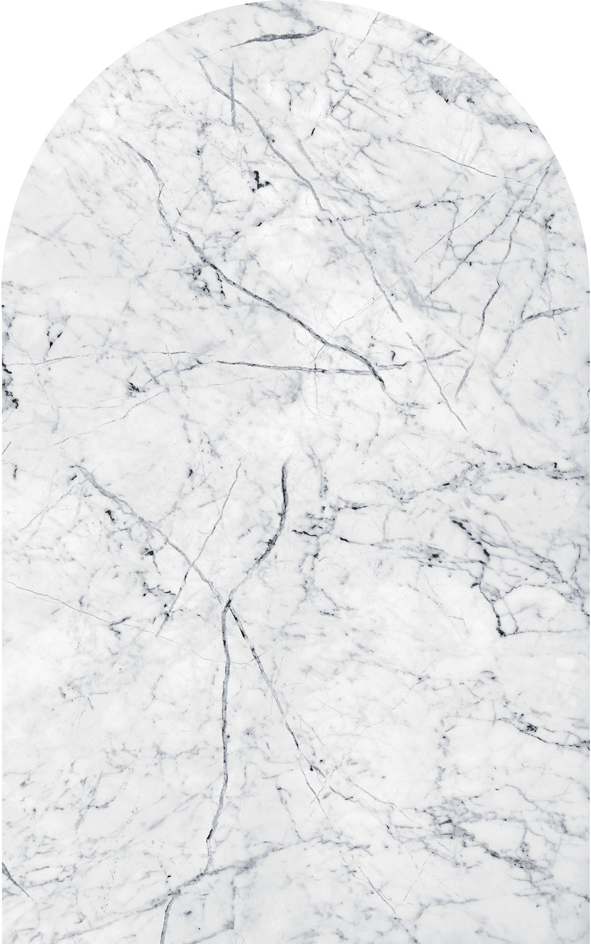 Sanders & Sanders zelfklevende behangcirkel marmer zwart wit - 127 x 200 cm - 611746