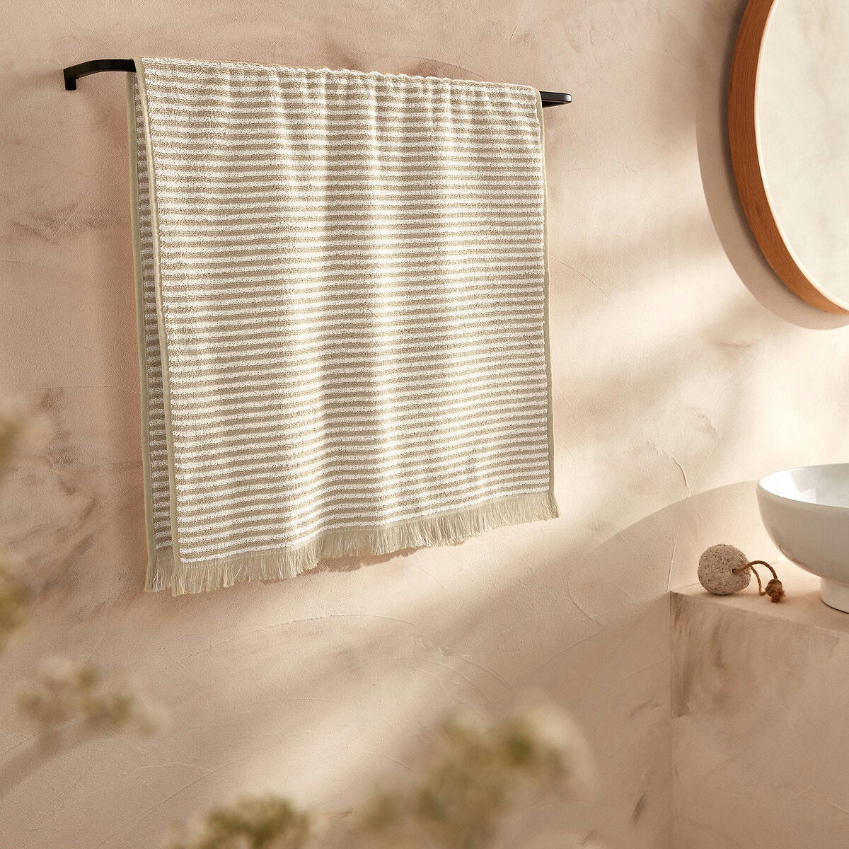 Serviette éponge rayée Malo 500 g/m2