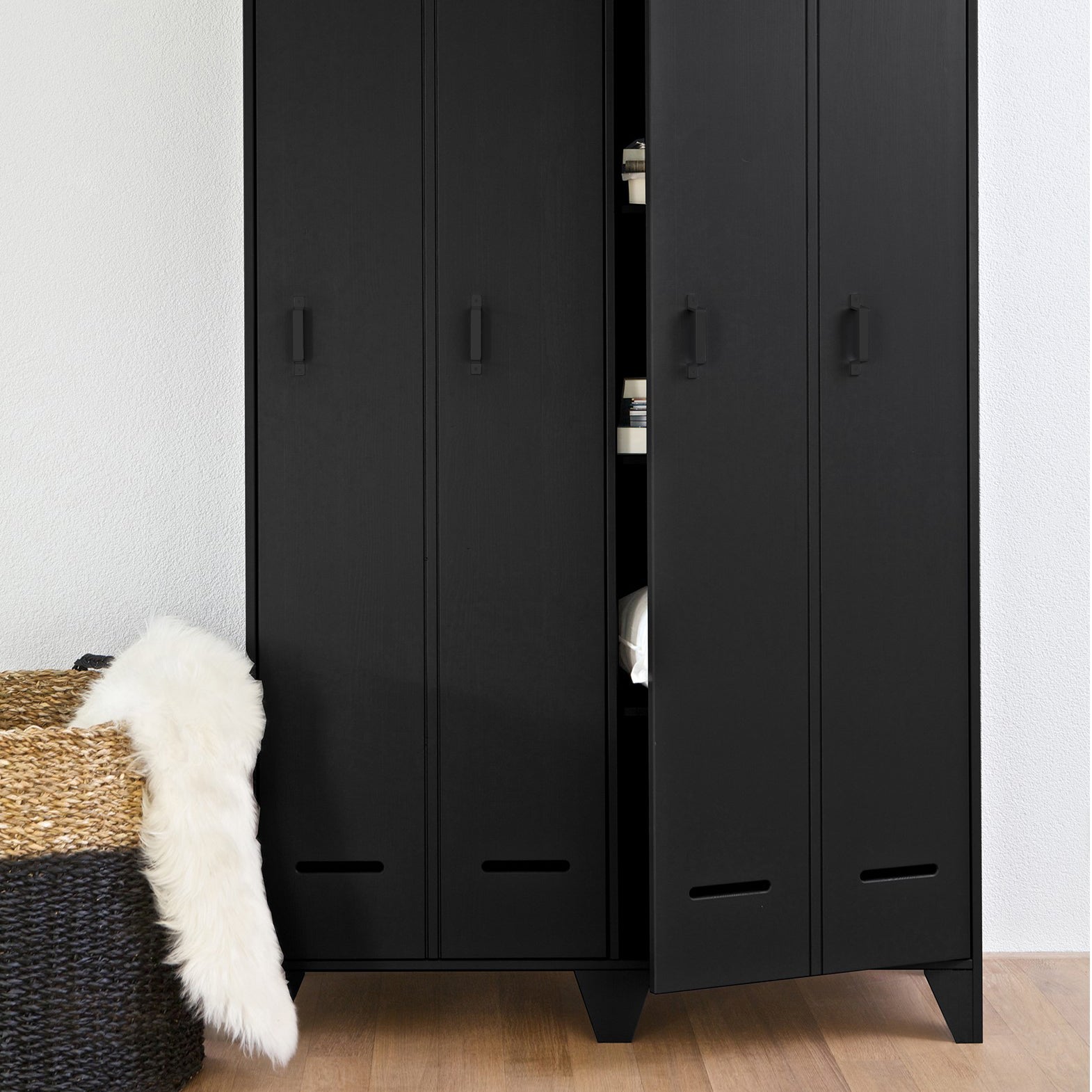 WOOOD Stijn Lockerkast - Zwart