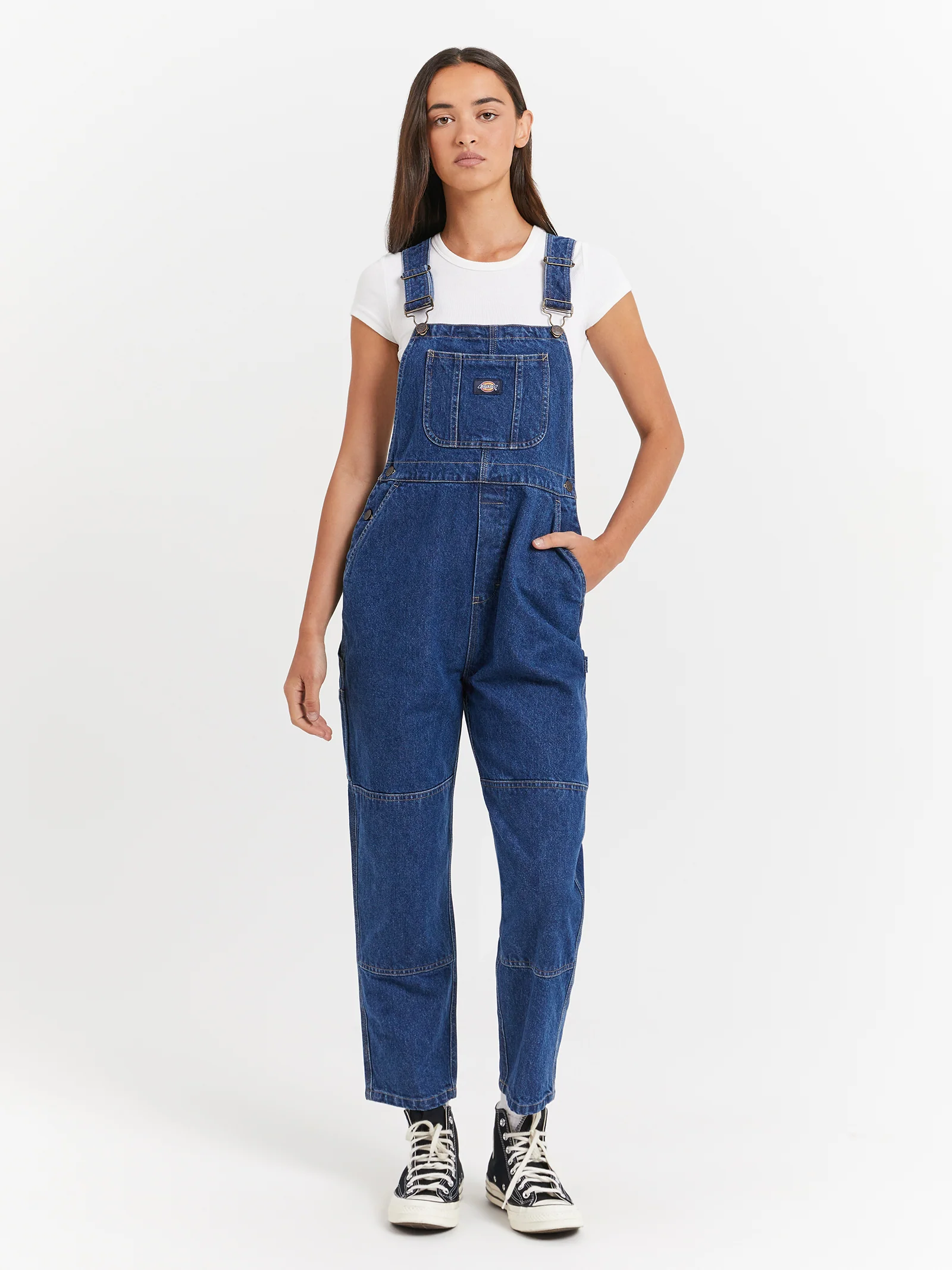 Whitney Denim Carpenter Double Knee Dungarees