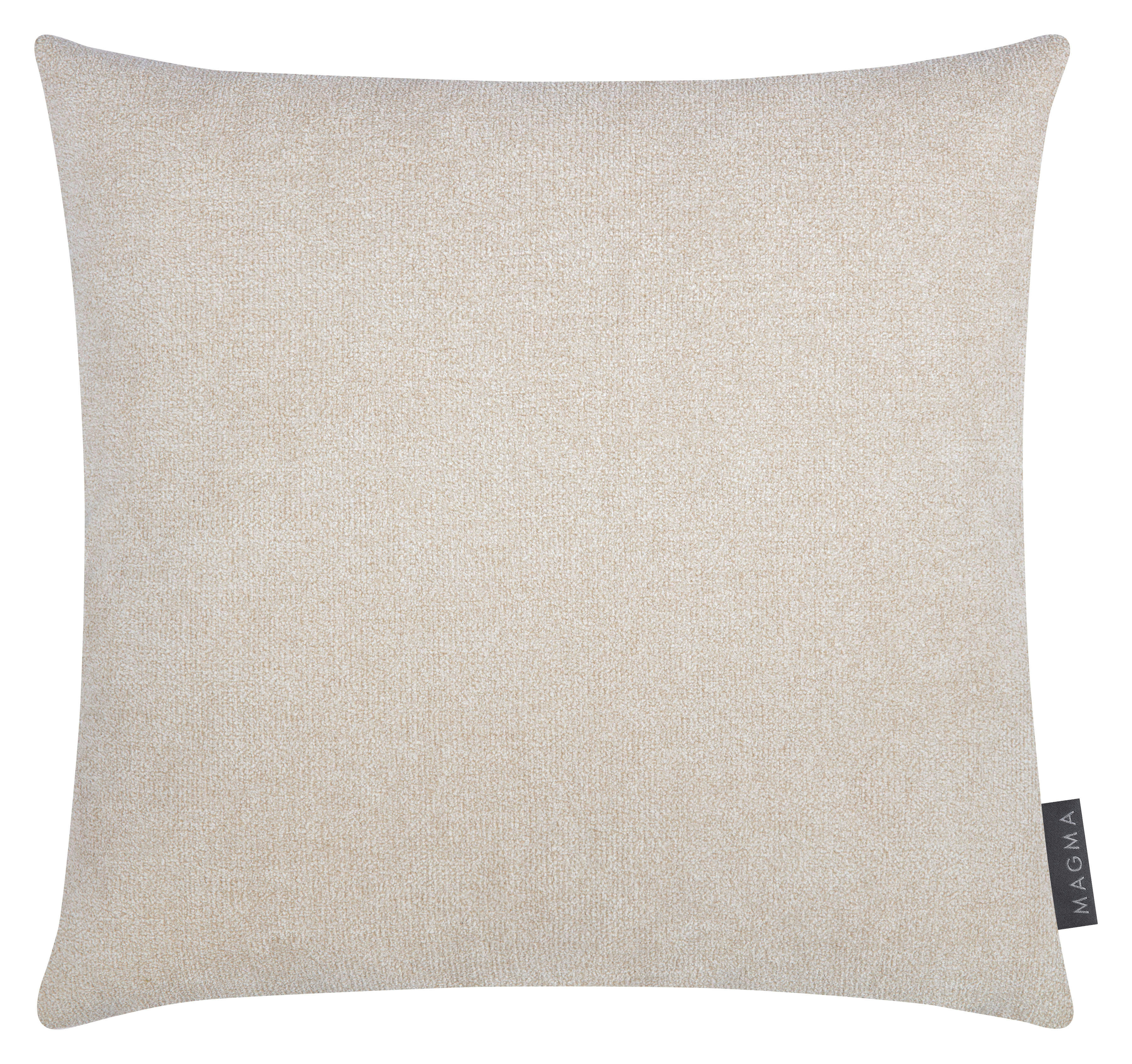 ALFA - Housses de coussin velours chiné beige 40x40 - Lot de 2
