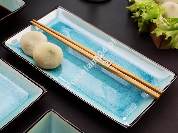 Zestaw do sushi dla 2 osób (6 el.) Tokyo Design Studio - Glassy Turquoise 8154