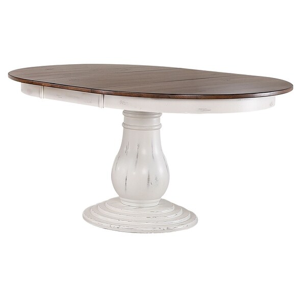 45"x45"x63" Cocoa Brown/Cotton White 5-Piece Bella Dining Set