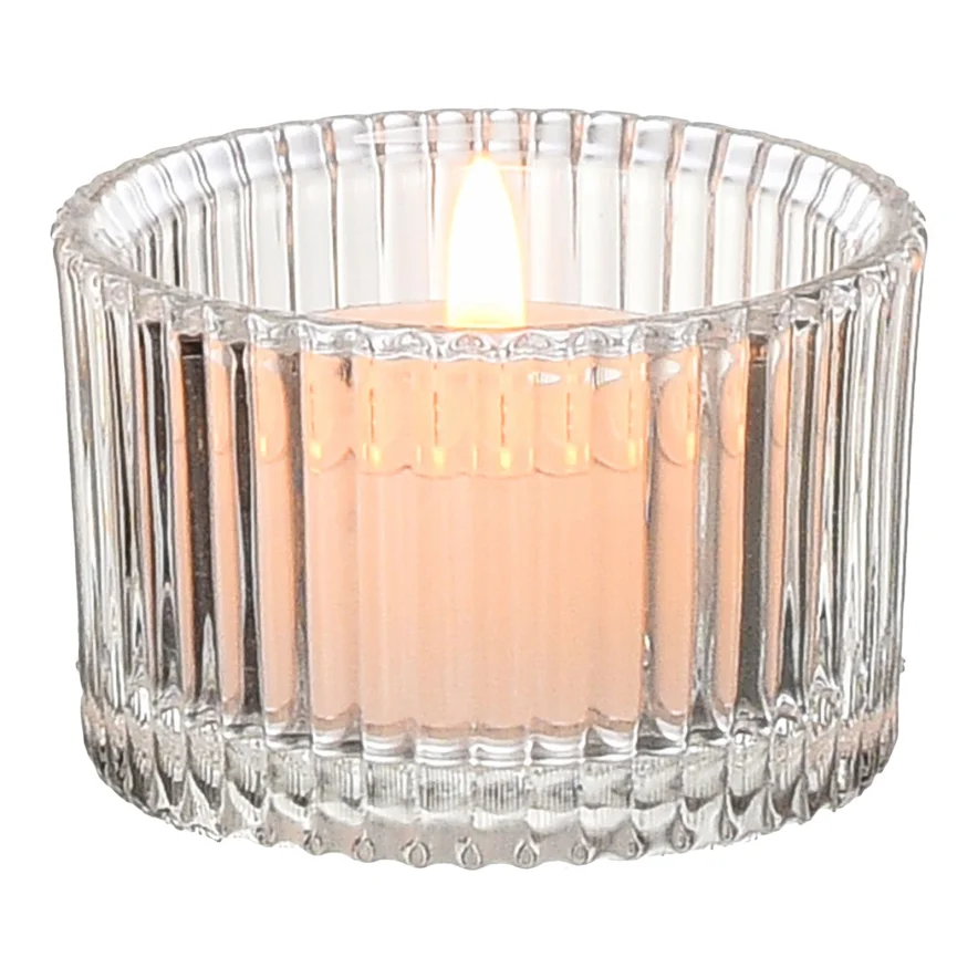 White taper candle holder set, 2-piece