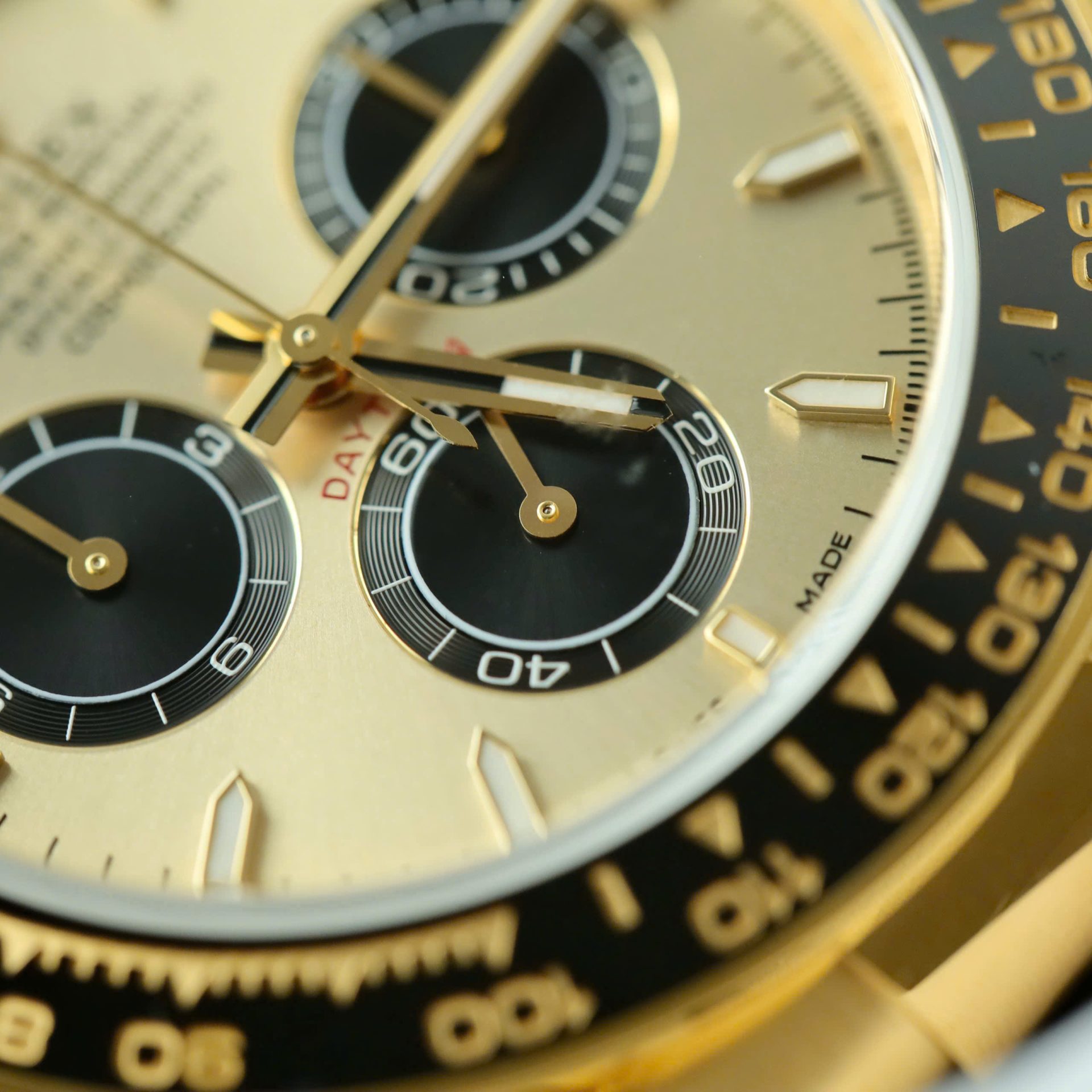 Rolex Daytona 126518 YG Plated Champagne Dial 40mm Oysterflex Super Clone