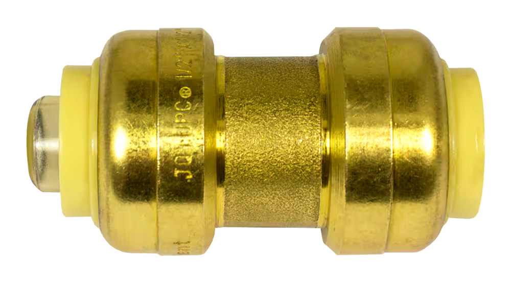 Waterline Push N' Connect Straight Coupling, 1/2-in