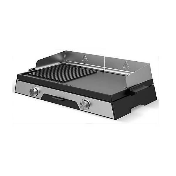 Kitchen Chef Plancha électrique 2200w plaque inox 52 x 31.5cm - PLANCHADUO2200