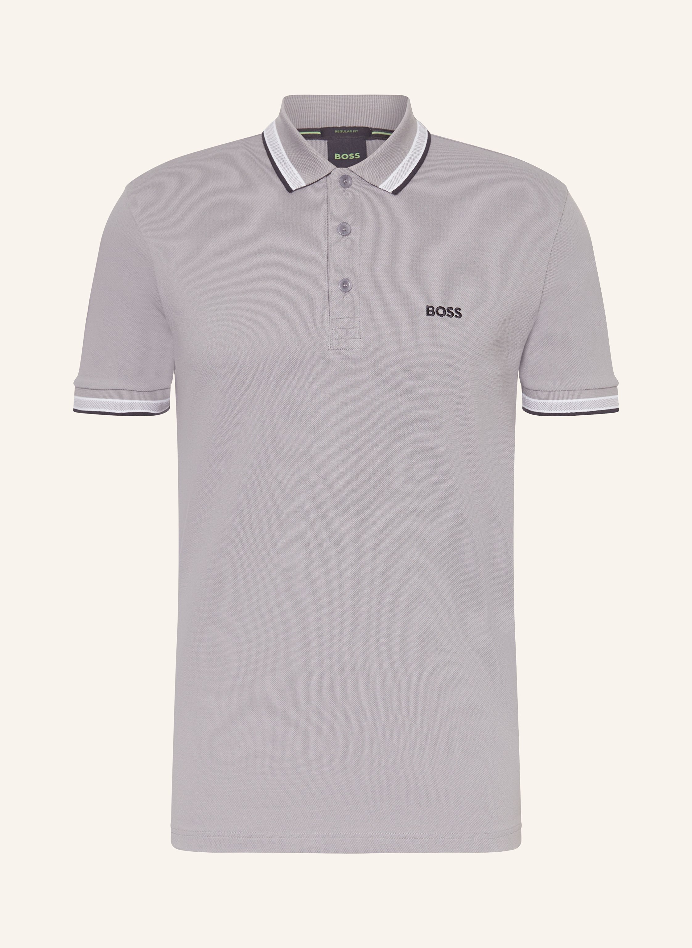 BOSS Piqué-Poloshirt PADDY CURVED Regular Fit