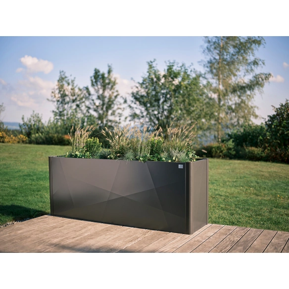 Pflanzbeet »Belvedere«, BxHxT: 201,6 x 77 x 53,8 cm, dunkelgrau-metallic
