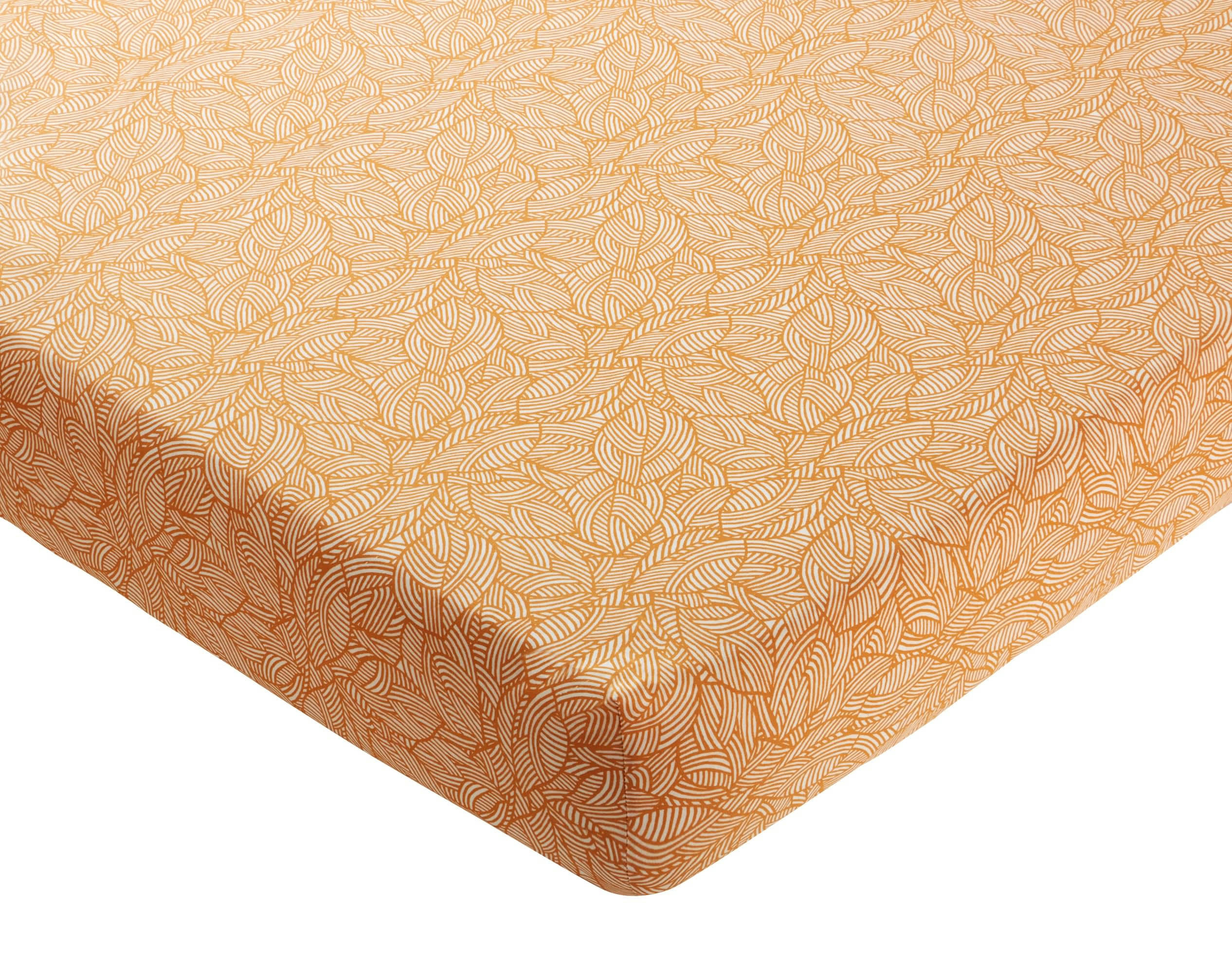 MOINEAUX - Drap-housse 140x190 jaune en coton