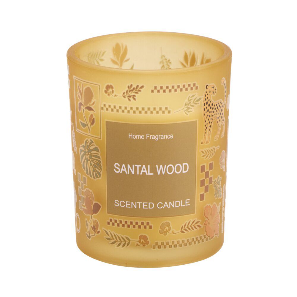 Bougie parfumée pot en verre voyage 40H Ø8xH10cm (3 modèles)