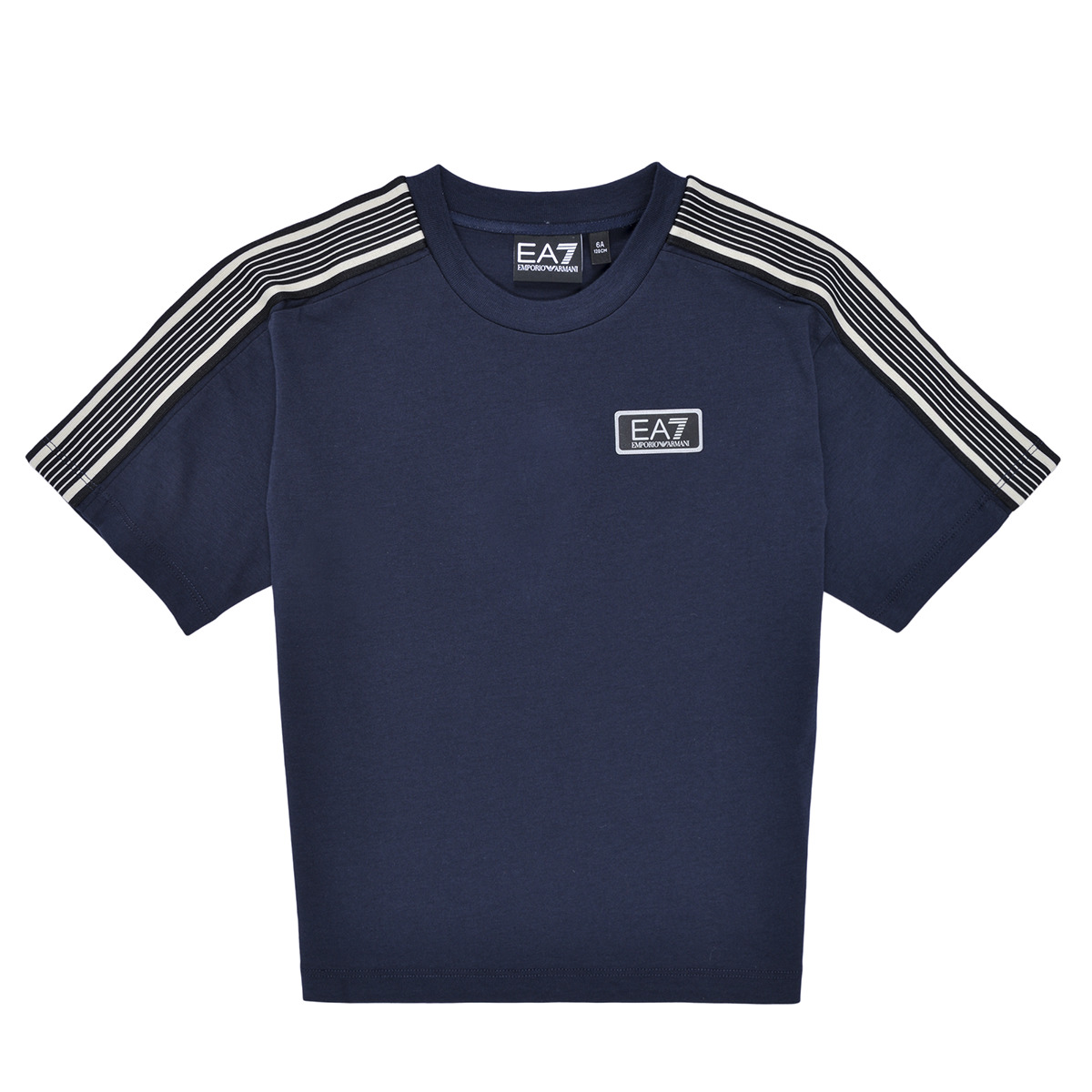 Emporio Armani EA7 - 7 LINES TSHIRT - Marine / Black / White