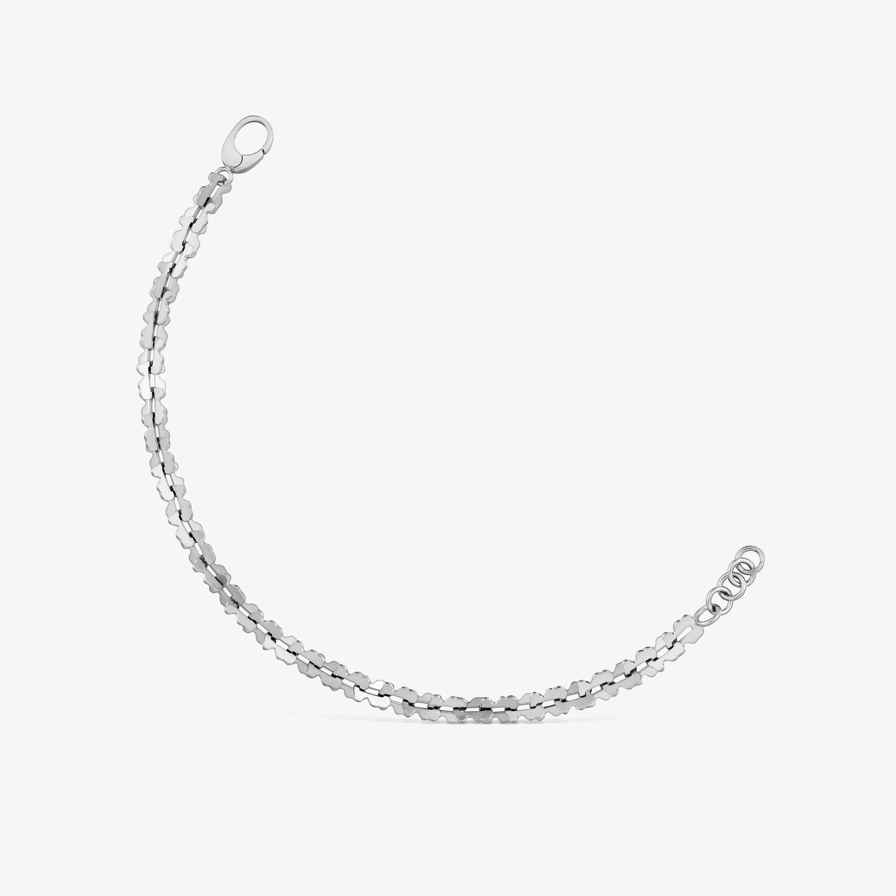 Pulsera cadena de acero con motivos oso Carrusel