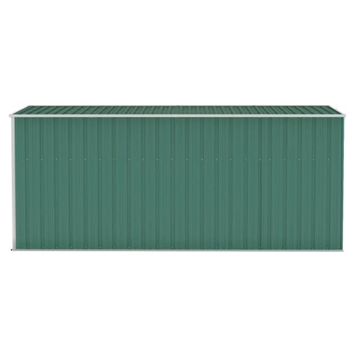 NNEVL Wall-mounted Garden Shed Green 118x382x178 cm Galvanised Steel