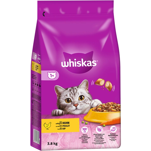 Katzentrockenfutter »Whiskas«, Huhn, 3 Beutel