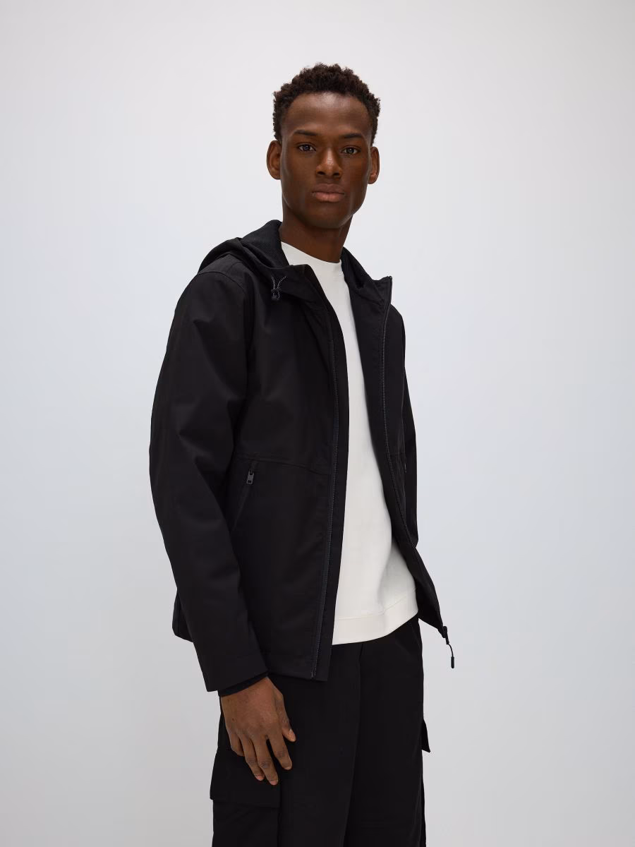 Plain Hooded Jacket