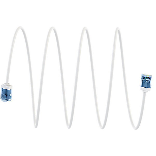 Câble Ethernet slim flexible Cat6a 15cm GOOBAY