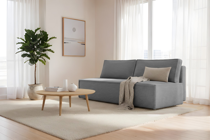 Sofa Kanapa LUNA z funkcją spania kolor szary grafit