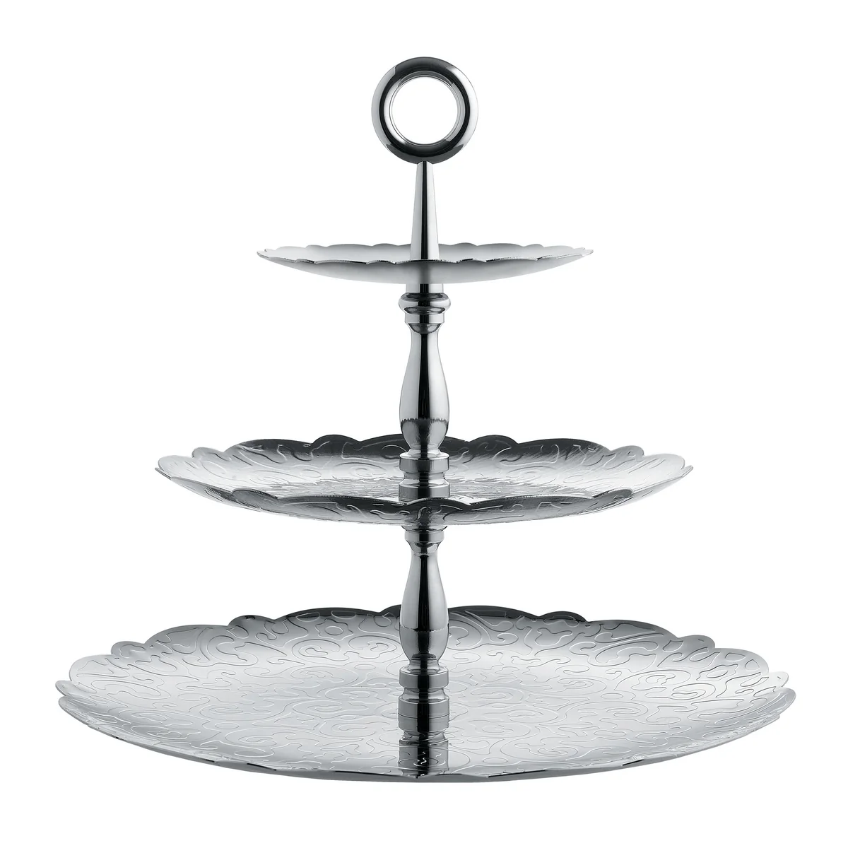 Alessi - Dressed for X-Mas, Etagere, 3 Ebenen / Edelstahl poliert