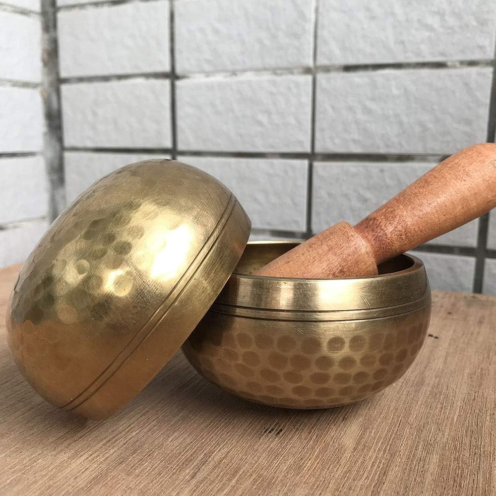 Himalayan Hand Hammered Chakra Meditation Tibetan Bowl Brass Buddhist Yoga Singing Bowl (Size : 17)