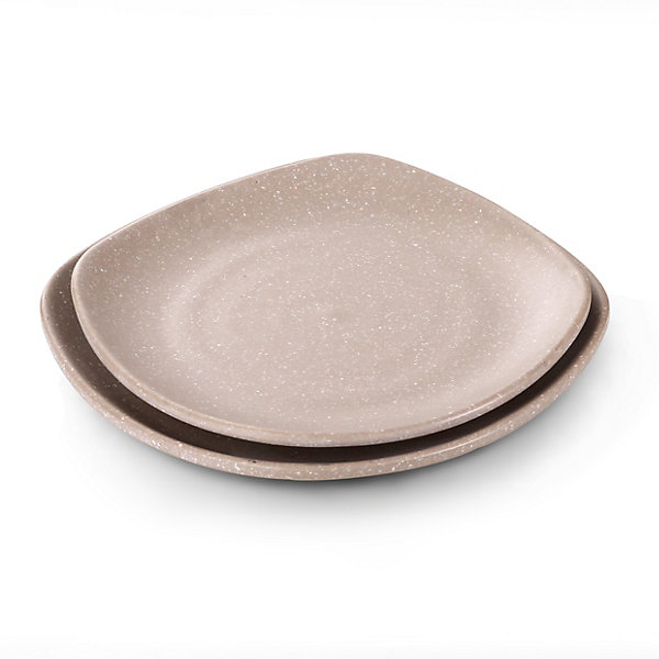 Assiette Mélamine Stone 22,5 à 27,5 cm - Pujadas - Beige - l25- L0.1- P25- h3- Mélaminé