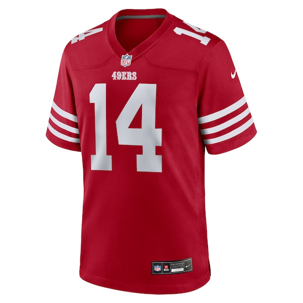 Ricky Pearsall San Francisco 49ers Nike 2024 NFL Draft First Round Pick Player Game Jersey - Scarlet