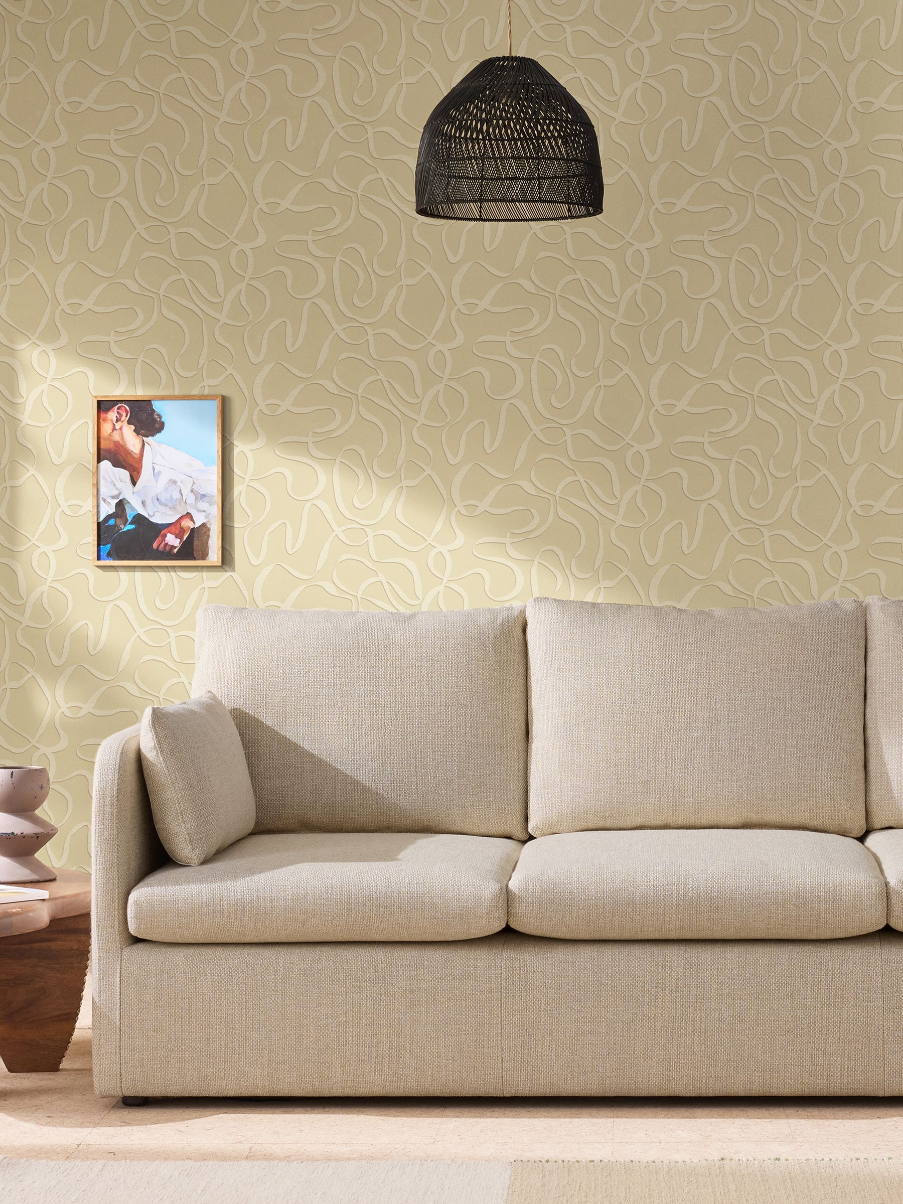Varri 10M Wallpaper in Linen