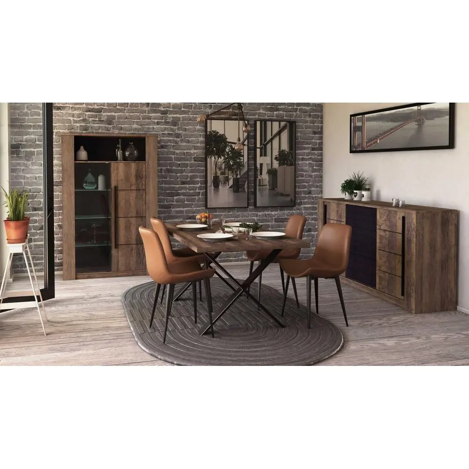 Eettafel Monaco - 180 x 90 x 74,8 cm - Bruin