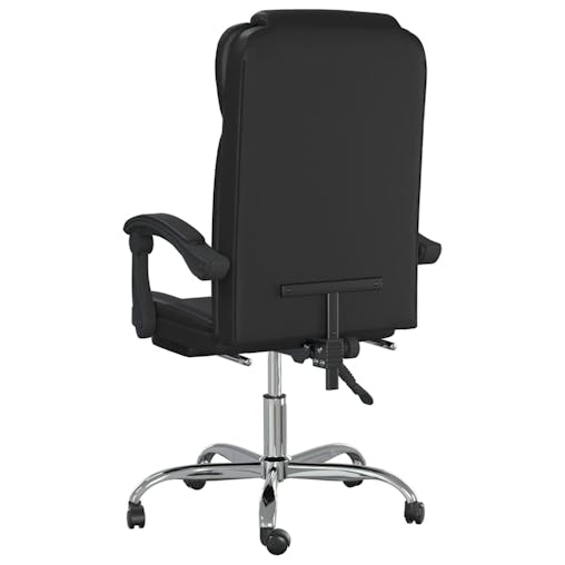 NNEVL Reclining Office Chair Black Faux Leather