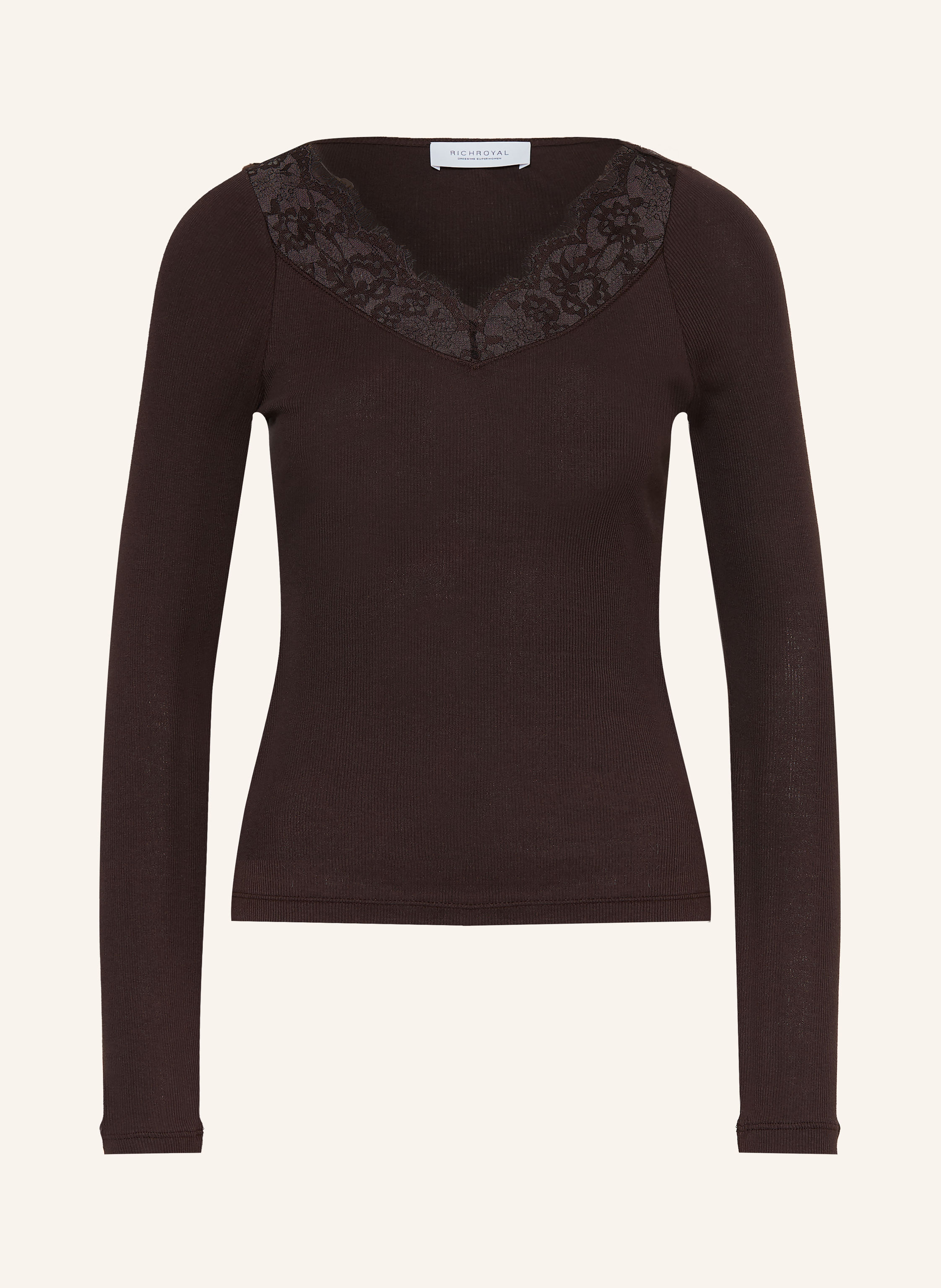 Rich & Royal Longsleeve mit Spitze