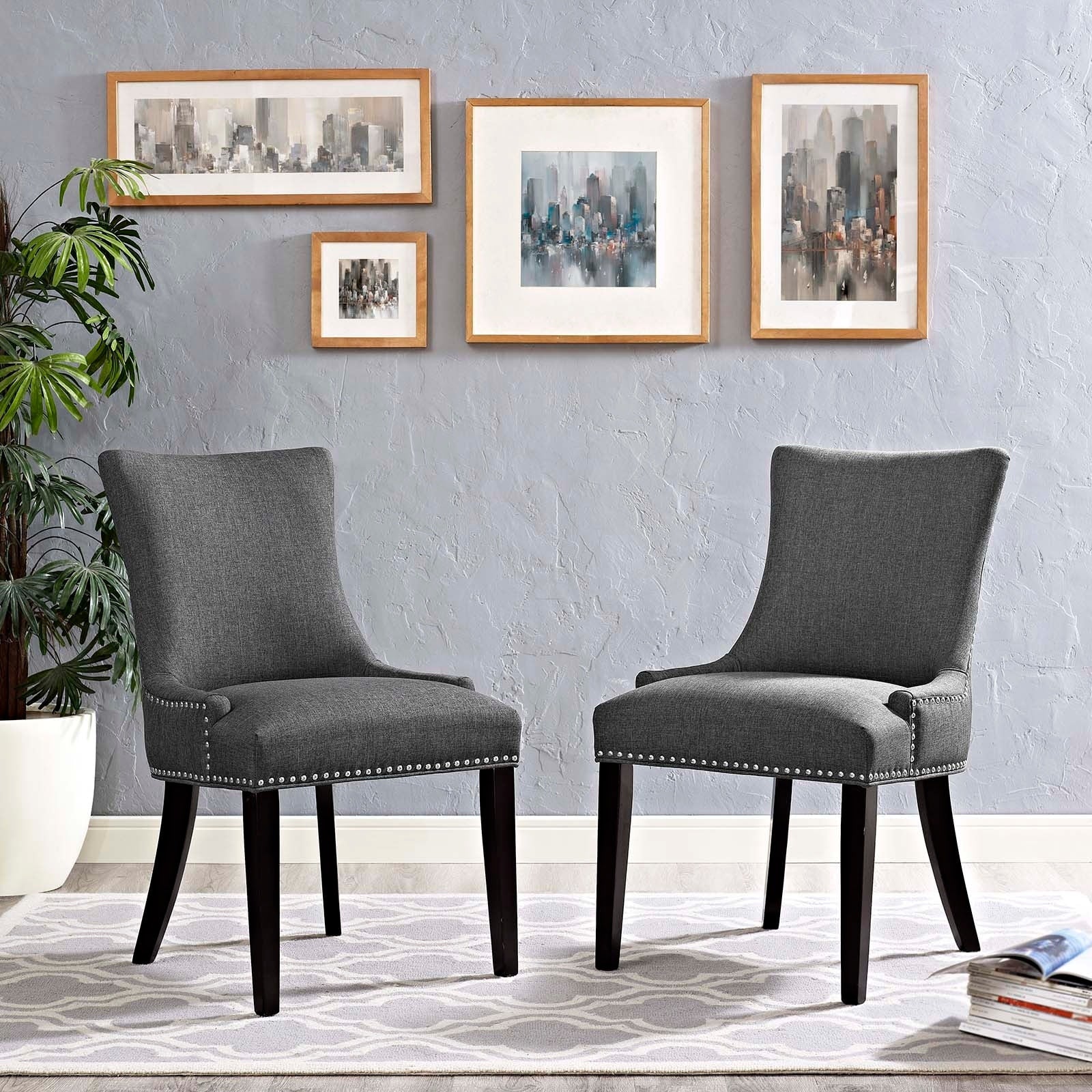 Marquis Set of 2 Fabric Dining Side Chair