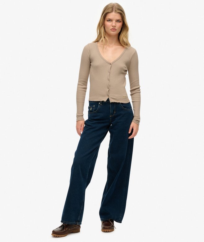 Essential Button Long Sleeve Top
