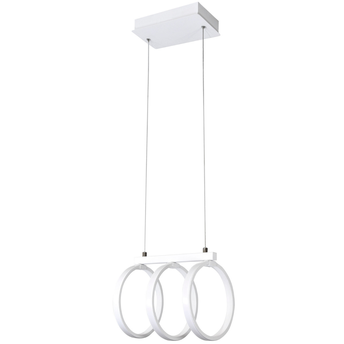 Lampa wisząca FLINTbiała LED 1x34W Ciepła biel 2100lm Polux