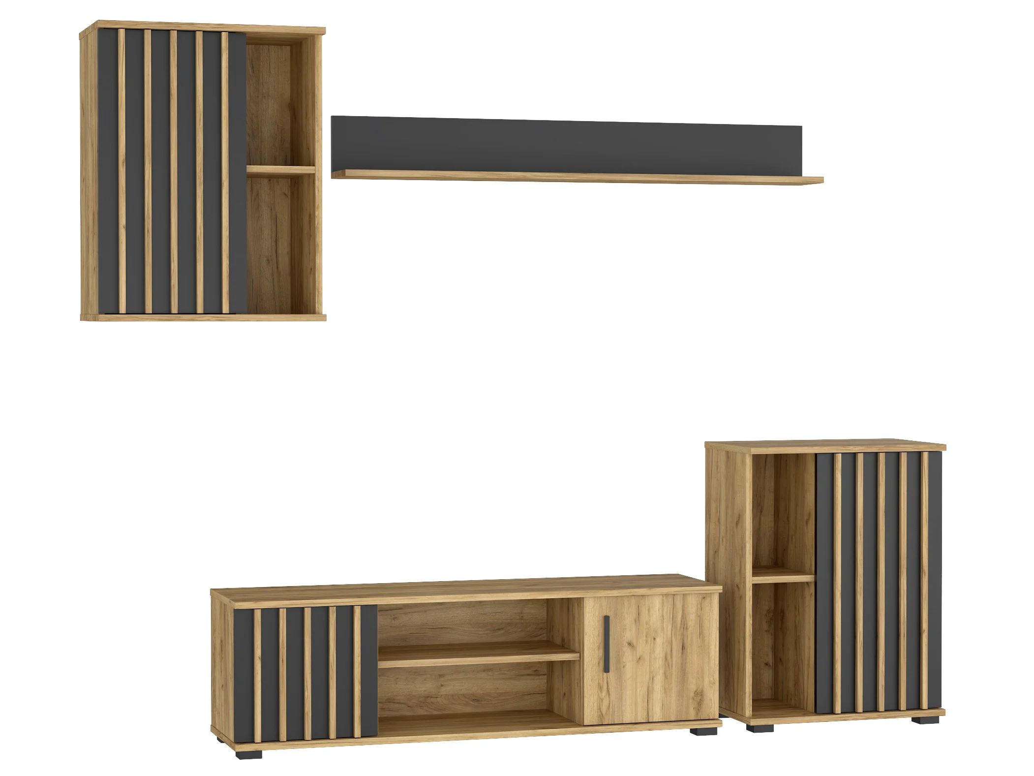 Zestaw mebli do salonu 4-elementy MONTANA 01 CRAFT