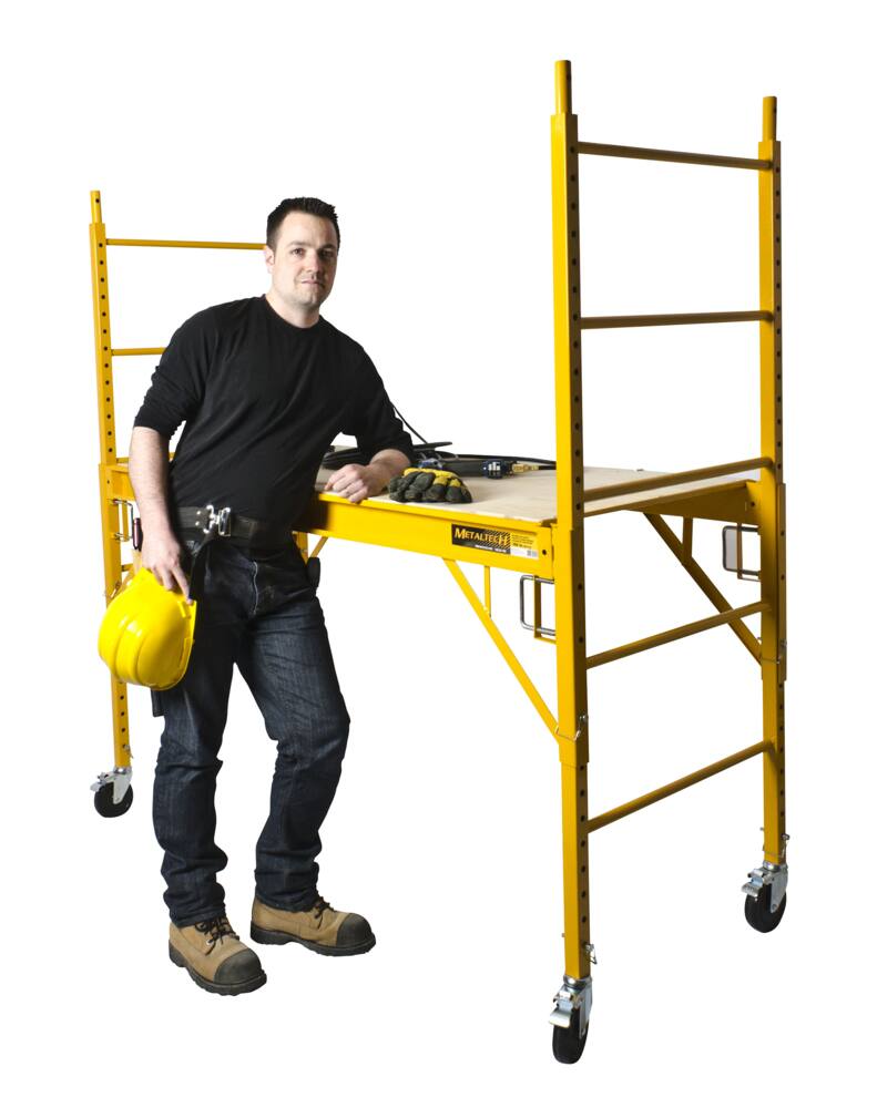 MetalTech I-CISC Steel Multi-Use Baker Scaffolding, 6-ft, 1000-lb