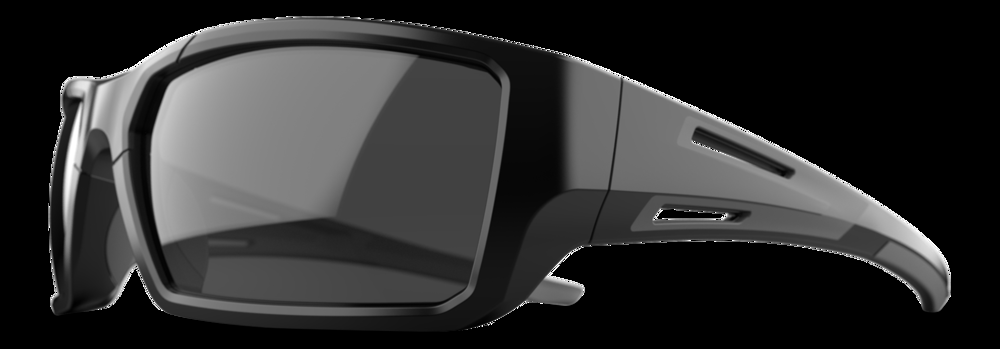 ForceFlex™ MAX Anti-Fog Anti-Scratch Smoke Lens Safety Glasses, Black