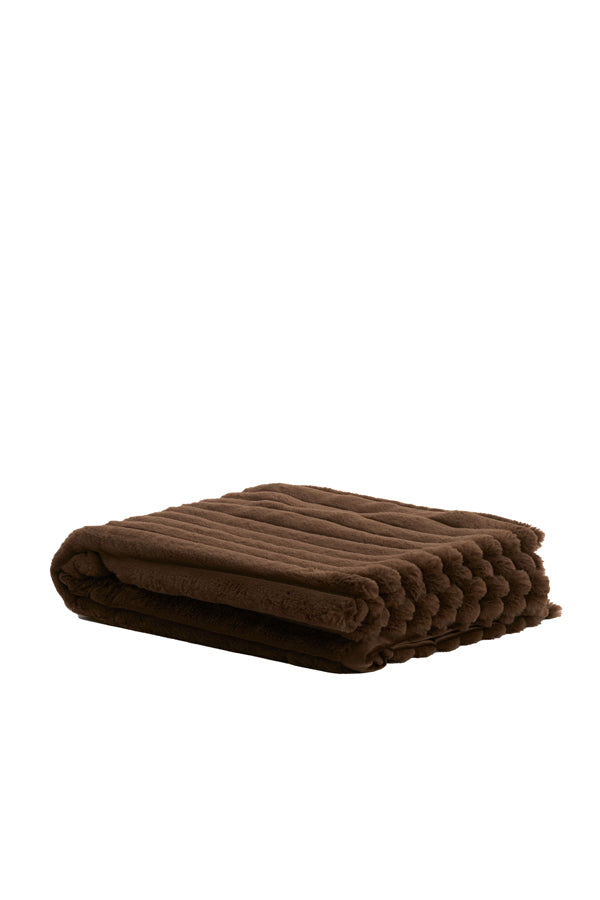 Light & Living plaid VAJEN - 170x130x0.5cm - bruin