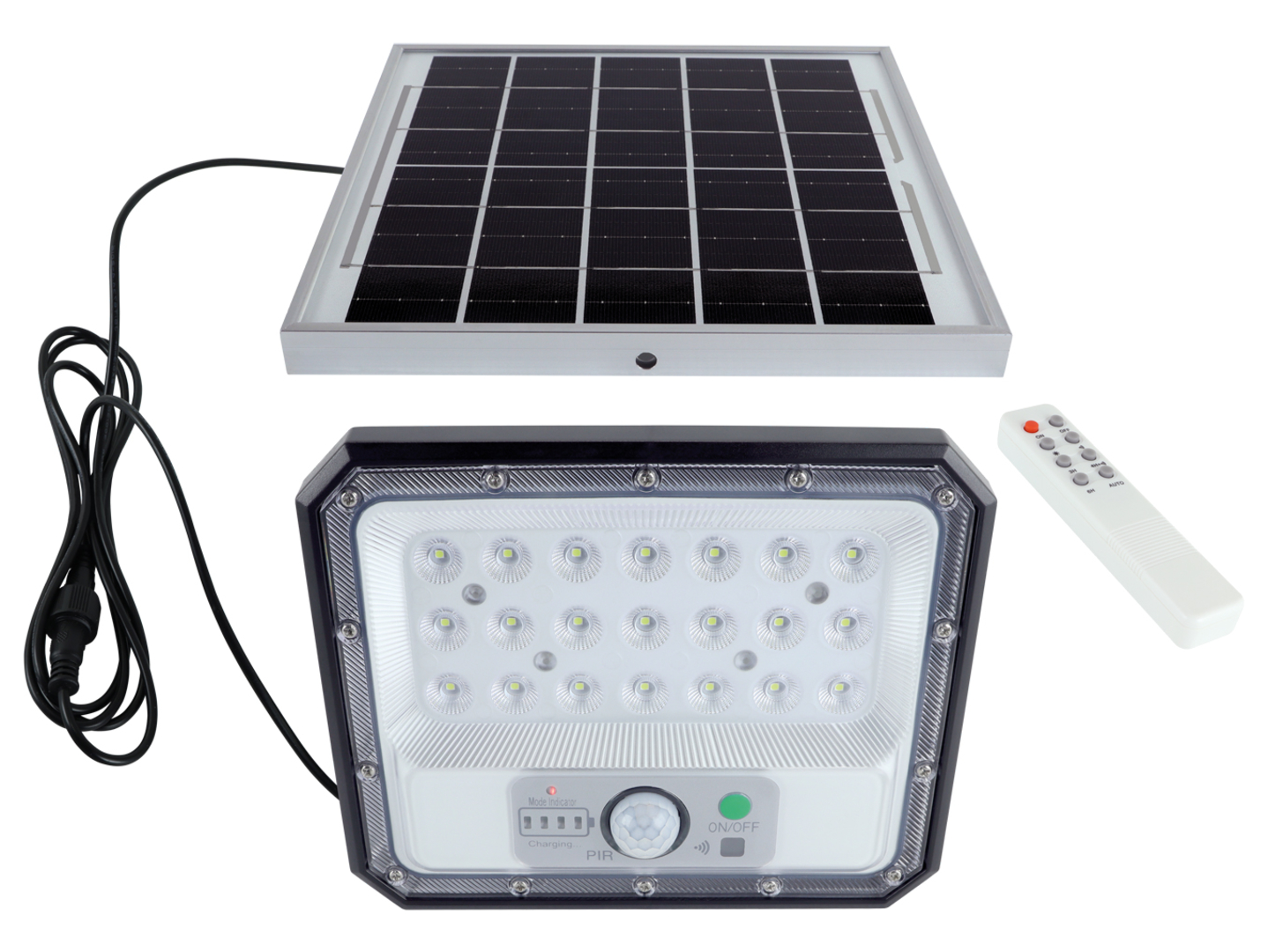 Lampa solarna Heros LED z zimną barwą światła czarna