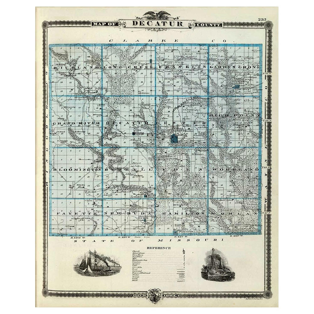 - Tableau cartographie ancienne carte No.66 40x50cm