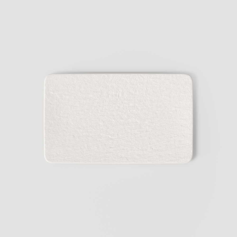 Manufacture Serving Platter - White, 11.1'' x 6.7'', Premium Porcelain