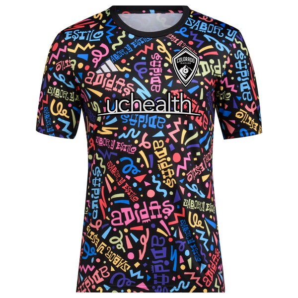 Colorado Rapids adidas 2024 Hispanic Heritage Pre-Match Top - Black