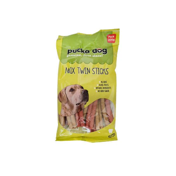Pucka Dog Mix Twin Sticks 200g
