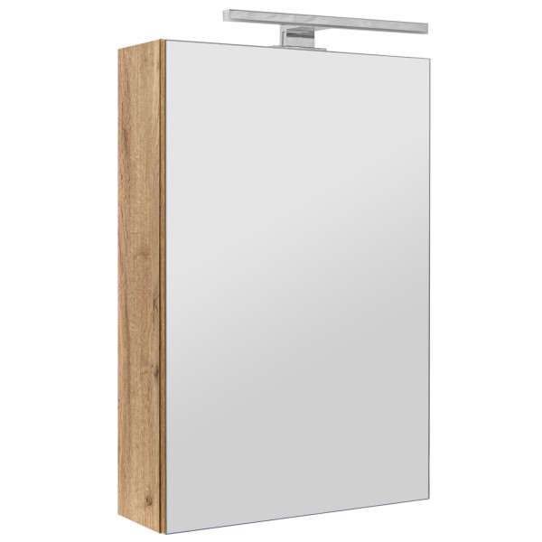 Szafka Łazienkowa z Lustrem 40cm 1 Drzwi Dąb Wotan Ida