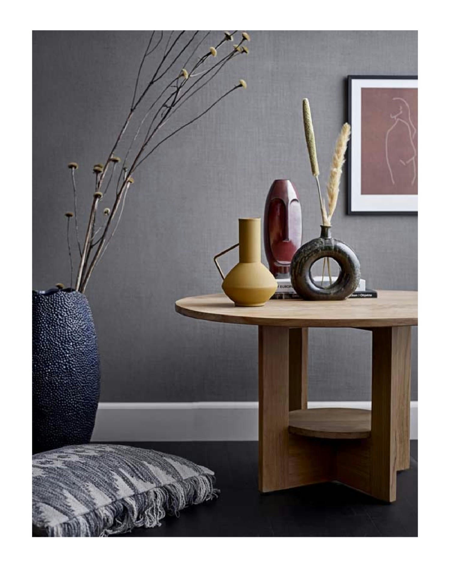 NANT - Vase en grès marron H26cm