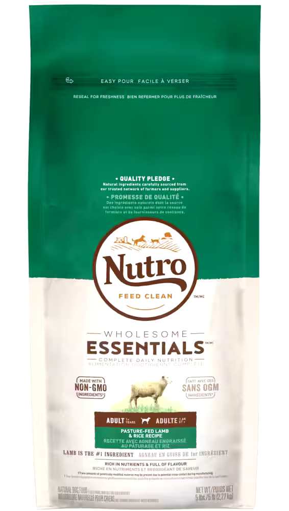 Nutro Wholesome Essentials™ Lamb & Brown Rice Adult Dry Dog Food, 2.3-kg