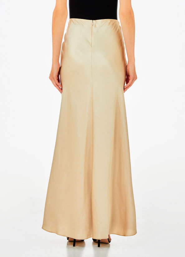 Gonna lunga da completo in raso