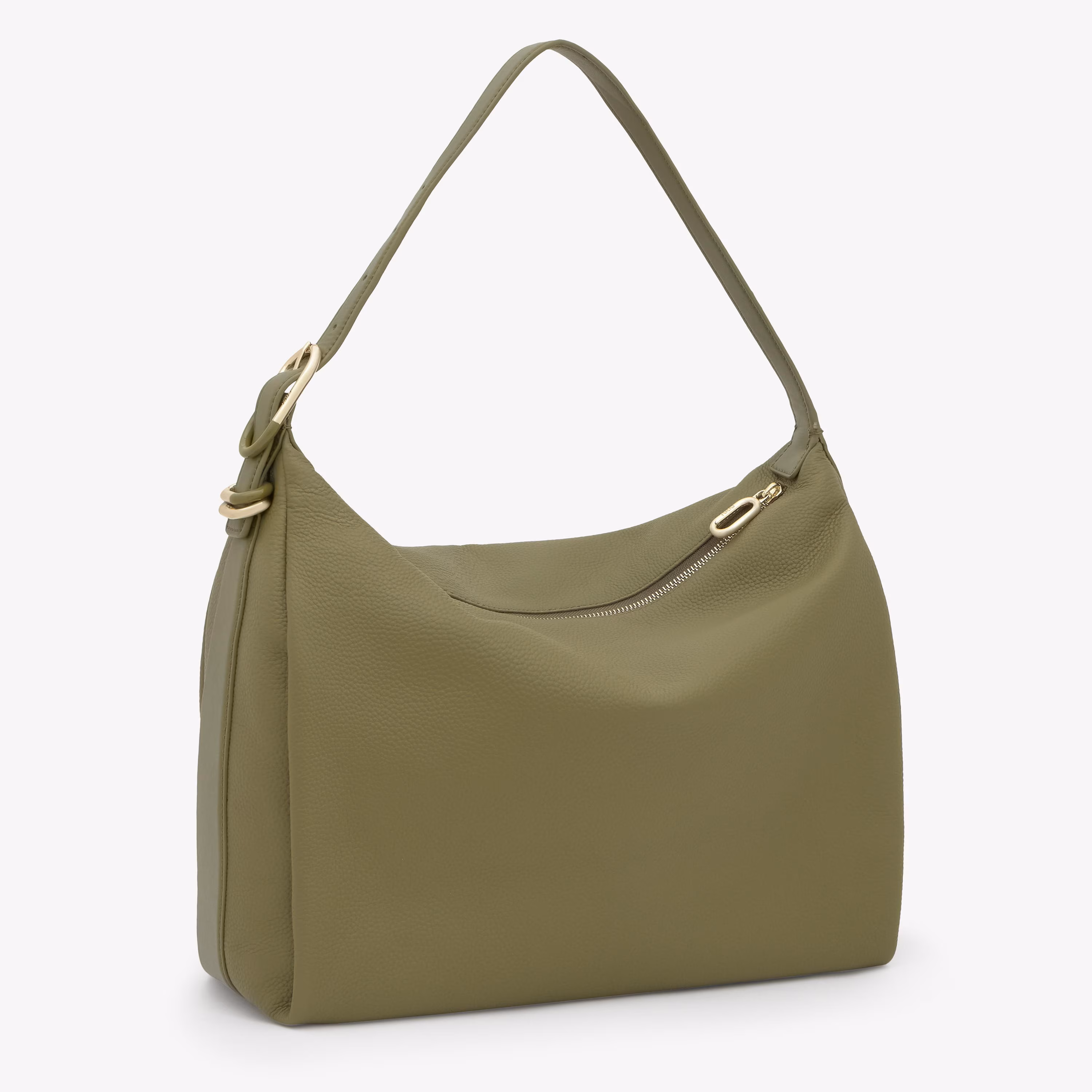 Saca verde oliva de piel TOUS Fold