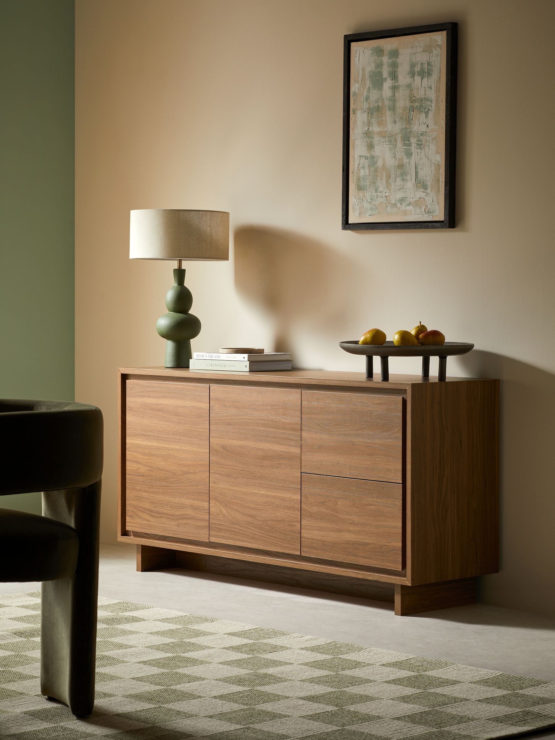Kaci Large Sideboard in Dark Walnut Effect