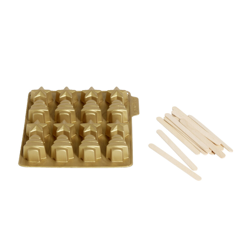 Moule silicone pour 16 sucettes avec bâtonnets inclus